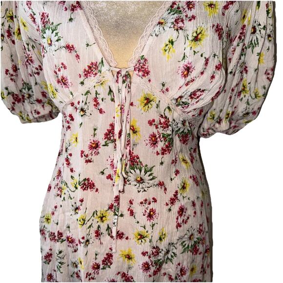 LPA Lazaro Pink Floral Sun Dress in Florenza Print Size XS - Picture 5 of 12